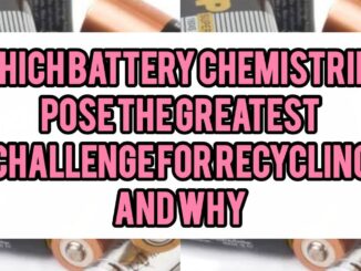 Which Battery Chemistries (e.g. NCM, LFP, etc.) Pose The Greatest Challenge For Recycling — And Why